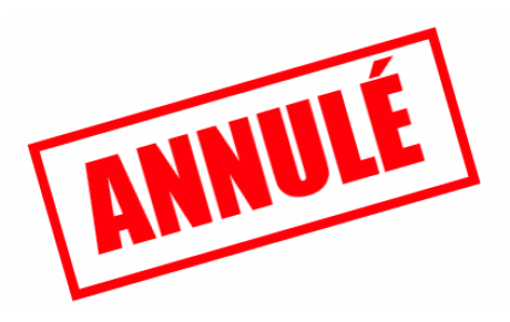 Annulation concours et stages